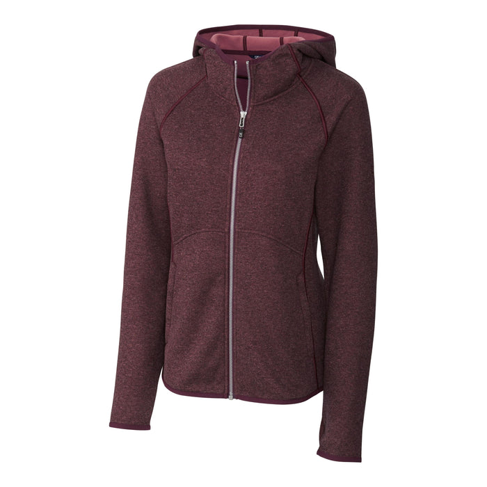 Cutter & Buck Mainsail Sweater-Knit Hoodie Women's Full Zip Jacket