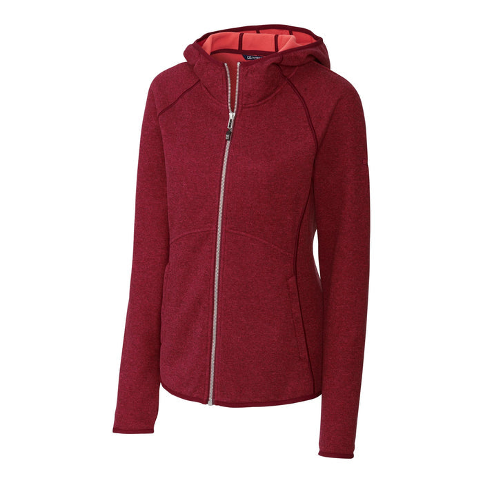 Cutter & Buck Mainsail Sweater-Knit Hoodie Women's Full Zip Jacket