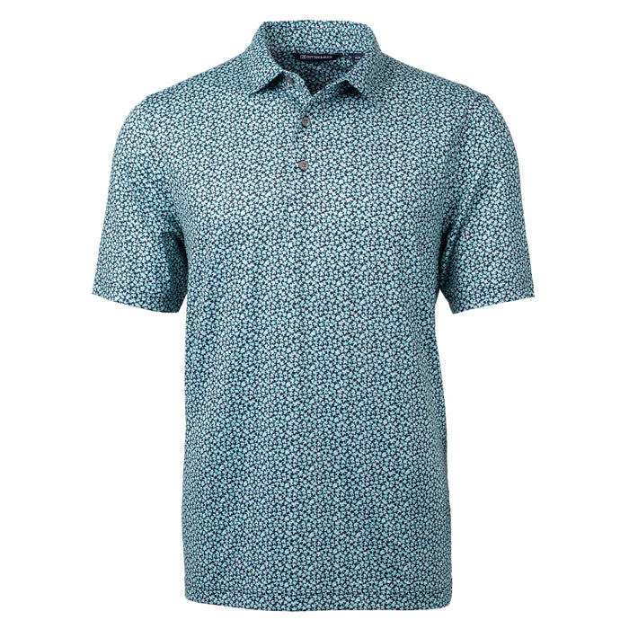 Cutter & Buck Pike Magnolia Print Stretch Polo