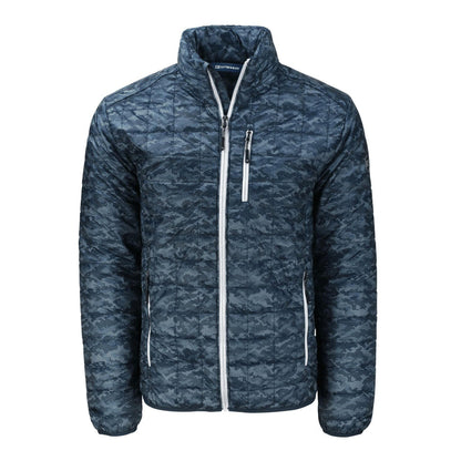 Cutter & Buck Rainier PrimaLoft Eco Insulated Full Zip Printed Puffer Jacket