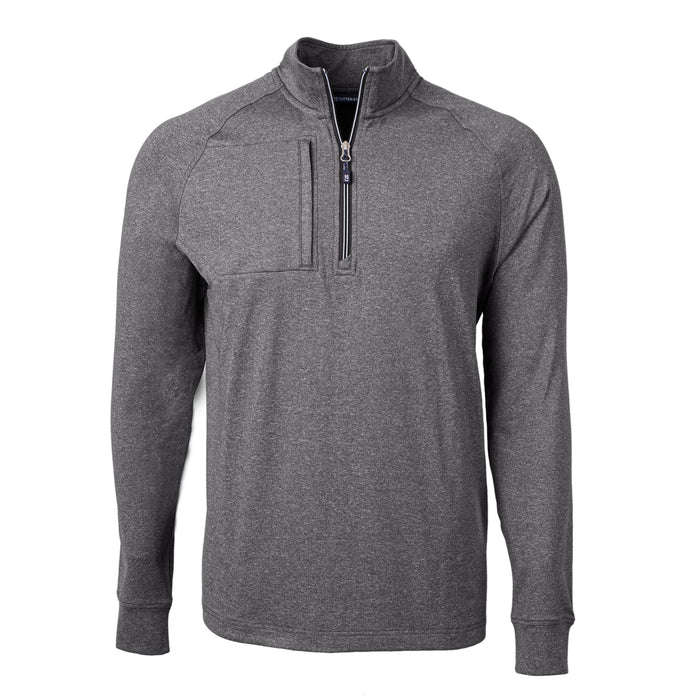 Cutter & Buck Tall Adapt Eco Knit Heather Quarter Zip Pullover