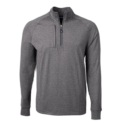 Cutter & Buck Tall Adapt Eco Knit Heather Quarter Zip Pullover