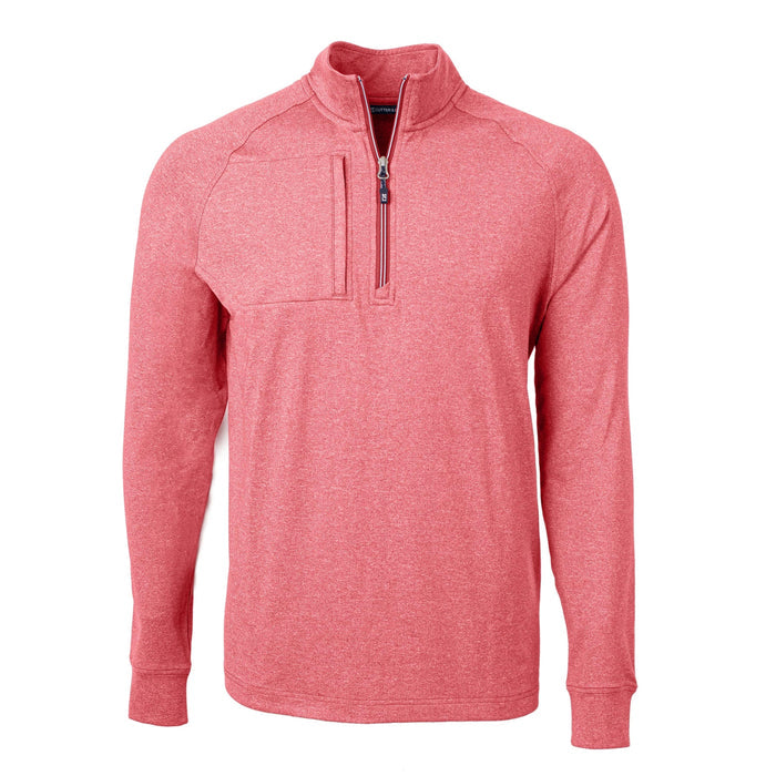 Cutter & Buck Tall Adapt Eco Knit Heather Quarter Zip Pullover