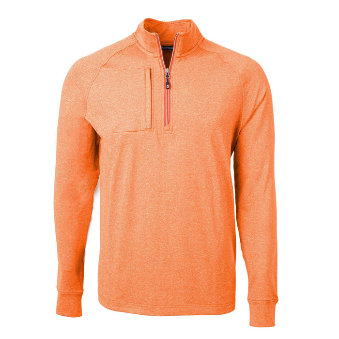 Cutter & Buck Tall Adapt Eco Knit Heather Quarter Zip Pullover