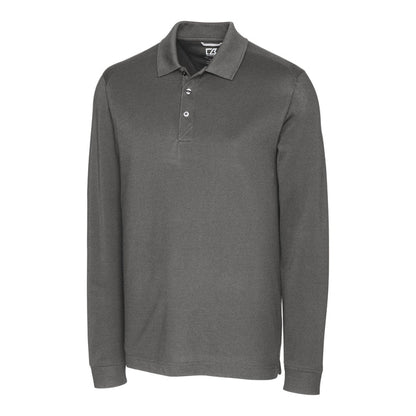 Cutter & Buck Tall Advantage Tri-Blend Pique Long Sleeve Polo