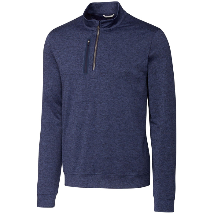 Cutter & Buck Tall Stealth Heathered Quarter Zip Pullover