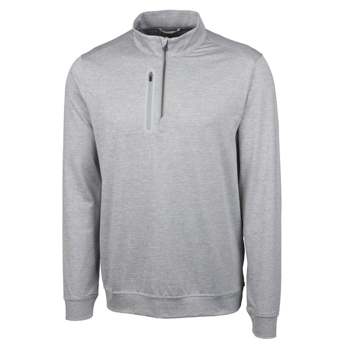 Cutter & Buck Tall Stealth Heathered Quarter Zip Pullover