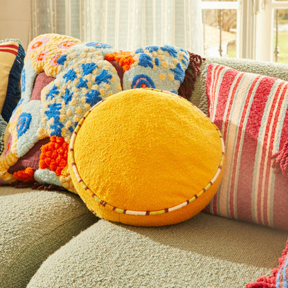 Delana Round Cushion - Dune Feather Insert