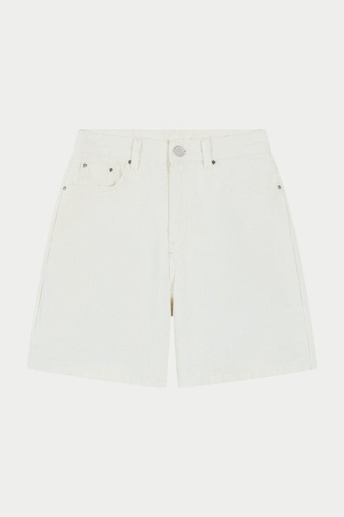 DENIM JORTS - ECRU