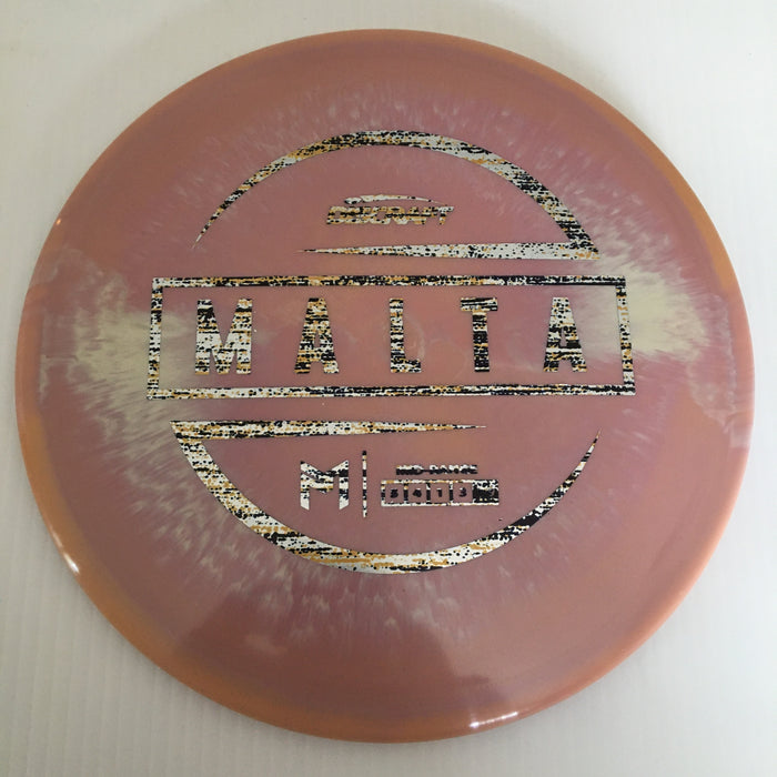 Salmon & DayGlo/Black & Gold Splatter Stamp 23 / 167-169 grams