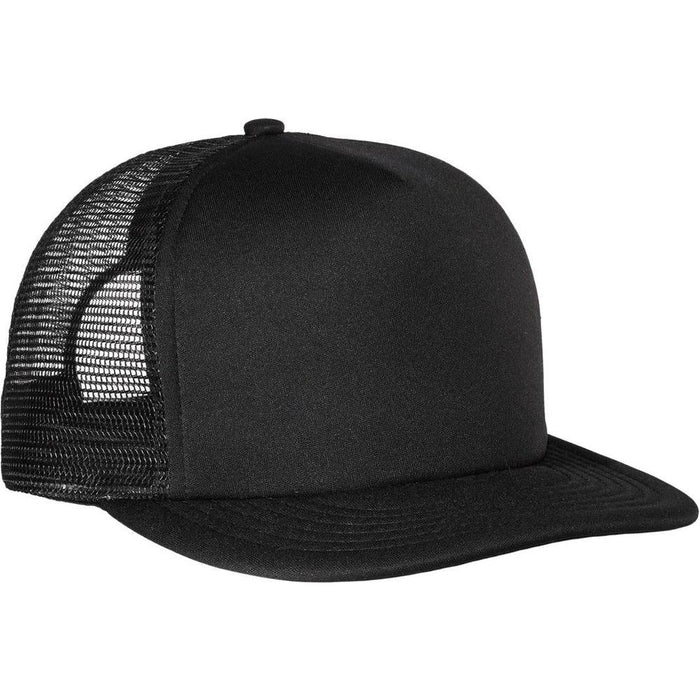 no-logo District Flat Bill Snapback Trucker Cap-Regular-District-Thread Logic