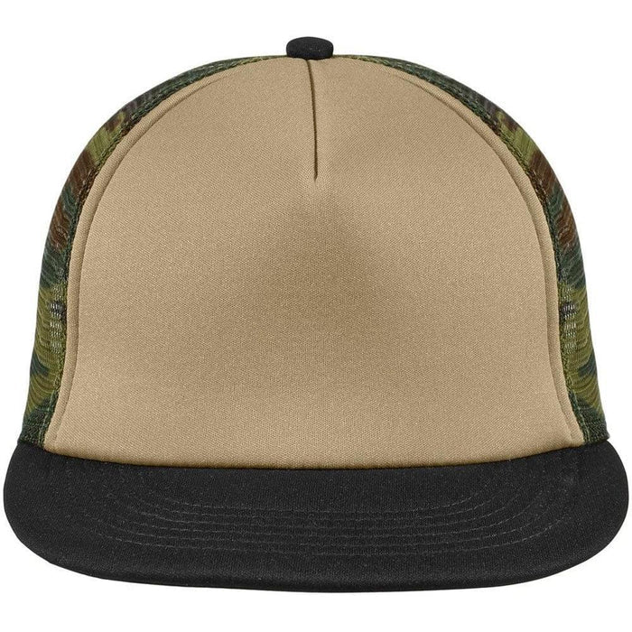 District Flat Bill Snapback Trucker Cap-Regular-District-Military Camo-OSFA-Thread Logic