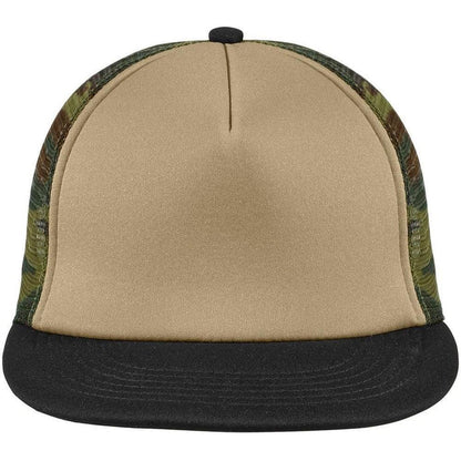 District Flat Bill Snapback Trucker Cap-Regular-District-Military Camo-OSFA-Thread Logic