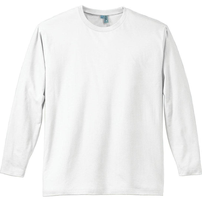 District Perfect Weight Long Sleeve Tee-Regular-District-Bright White-S-Thread Logic
