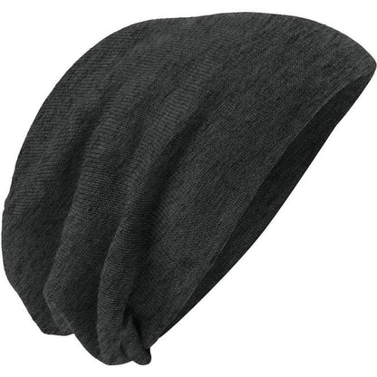no-logo District Slouch Beanie-Regular-District-Charcoal Heather-OSFA-Thread Logic