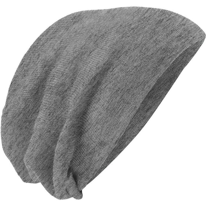 no-logo District Slouch Beanie-Regular-District-Light Grey Heather-OSFA-Thread Logic