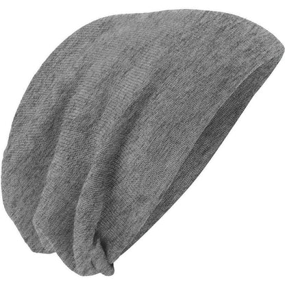 no-logo District Slouch Beanie-Regular-District-Light Grey Heather-OSFA-Thread Logic