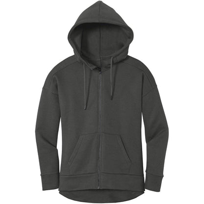 District Ladies Perfect Weight Fleece Drop Shoulder Full-Zip Hoodie