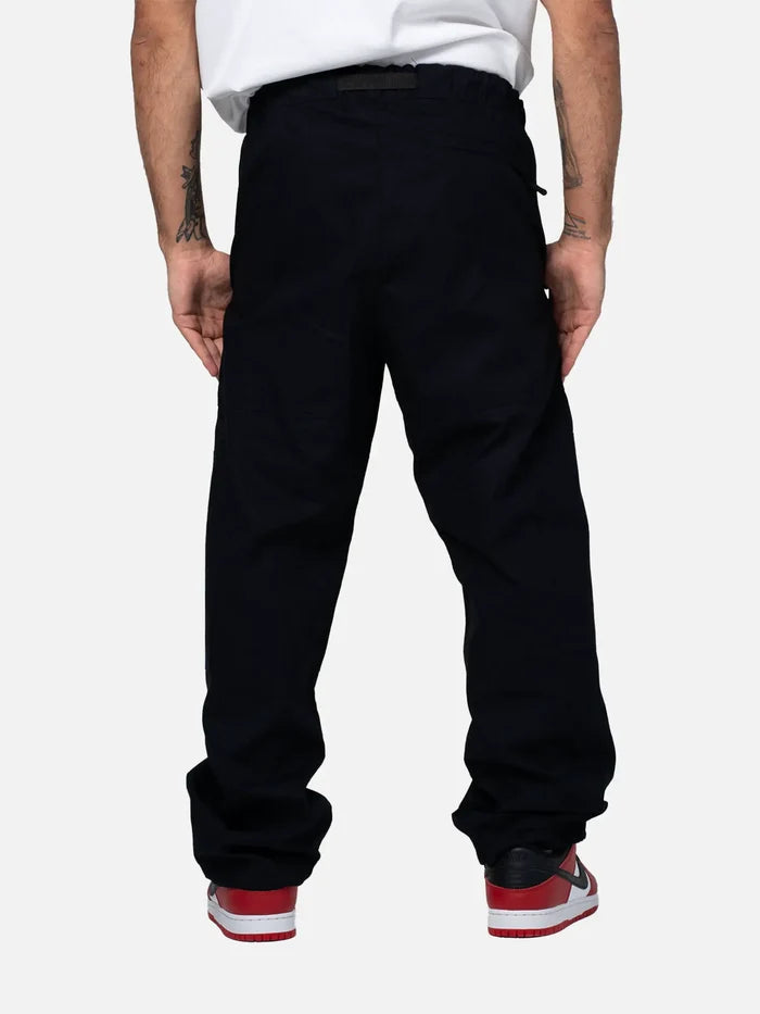 BETWEEN SIDES Double Knee Pant - Black - Cargo Pants PANTOLON