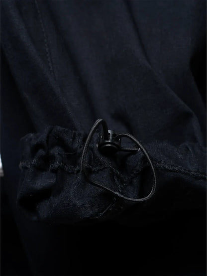 BETWEEN SIDES Double Knee Pant - Black - Cargo Pants PANTOLON