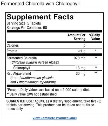 Dr. Mercola Fermented Chlorella with Chlorophyll Tablets 4