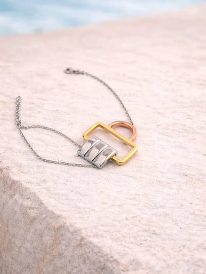 MAREE Duality Bracelet - Silver/Gold - Bracelets BİLEKLİK