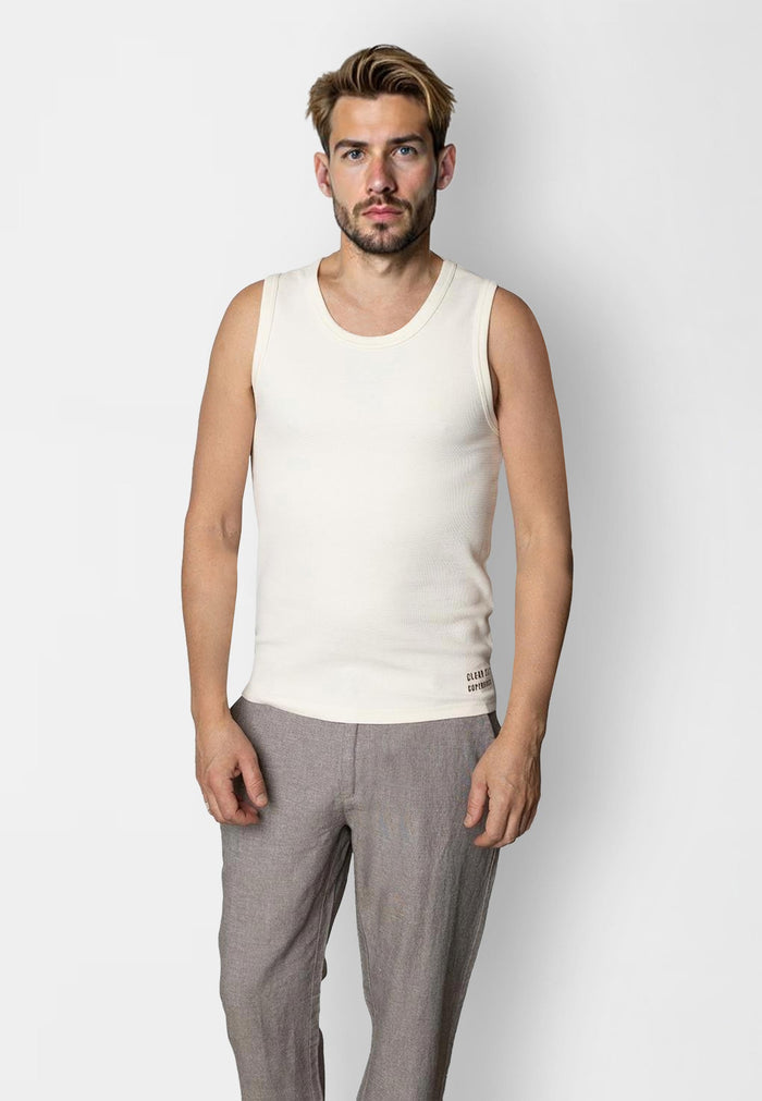 Clean Cut Copenhagen Duke tank top T-shirts S/S Ecru