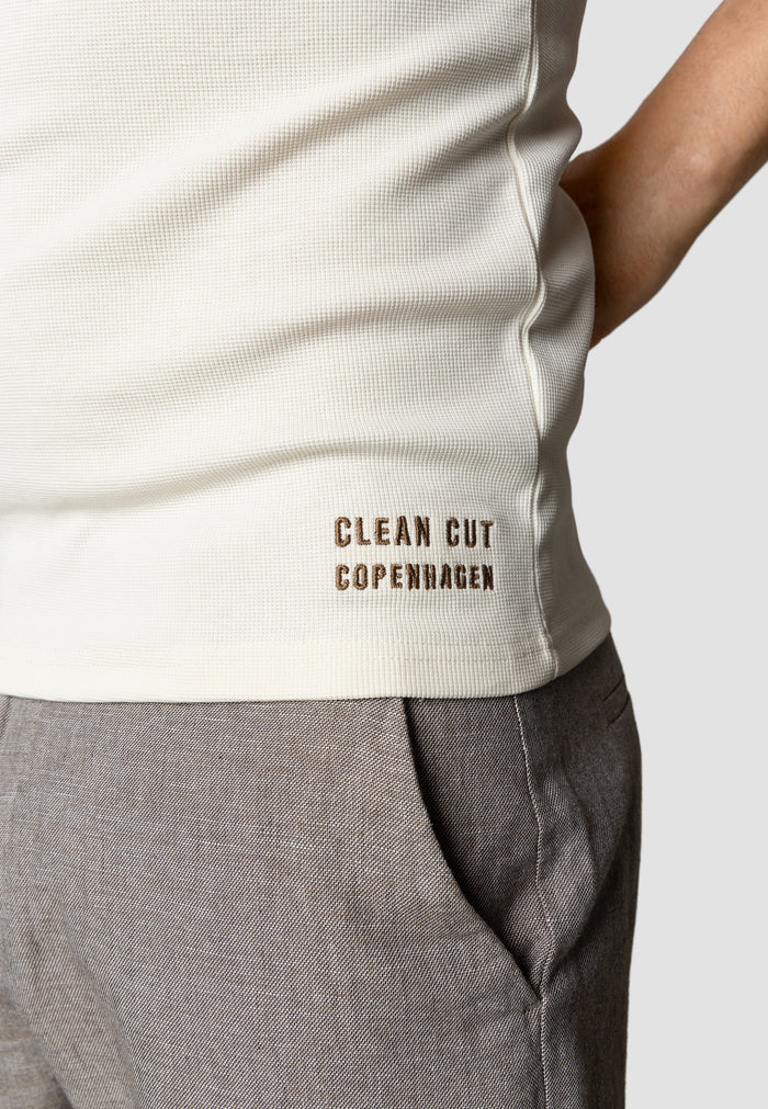 Clean Cut Copenhagen Duke tank top T-shirts S/S Ecru