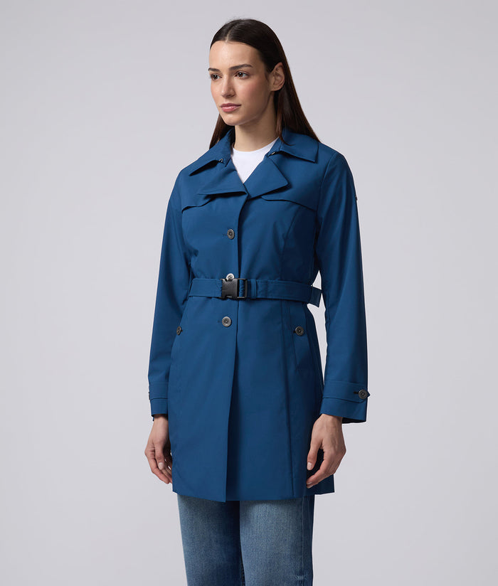 Elegant Mid-Length Trench Coat