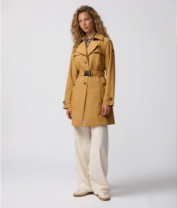 Elegant Mid-Length Trench Coat