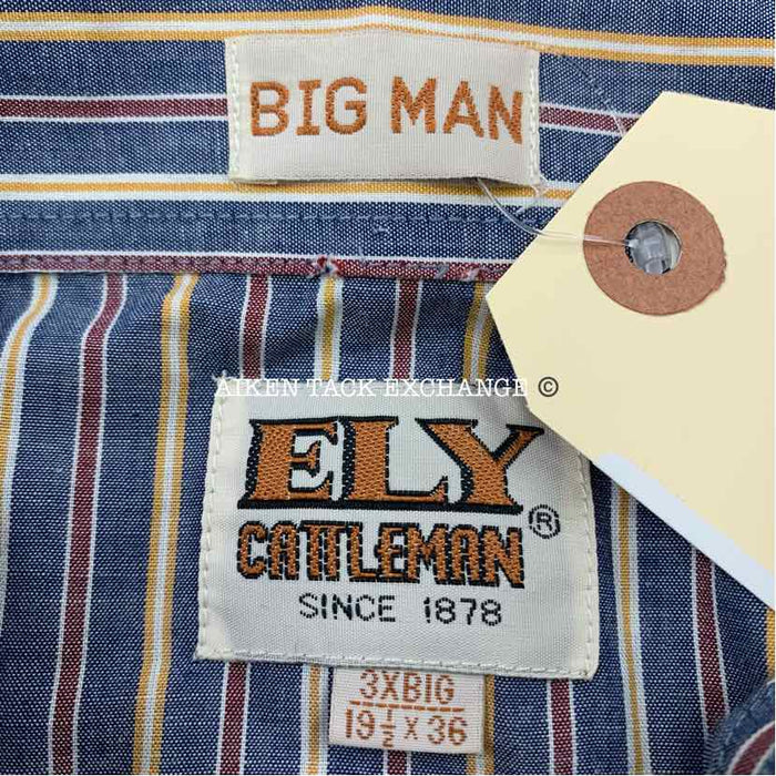 Ely Cattleman's Tall Man Shirt, Size 3X Big