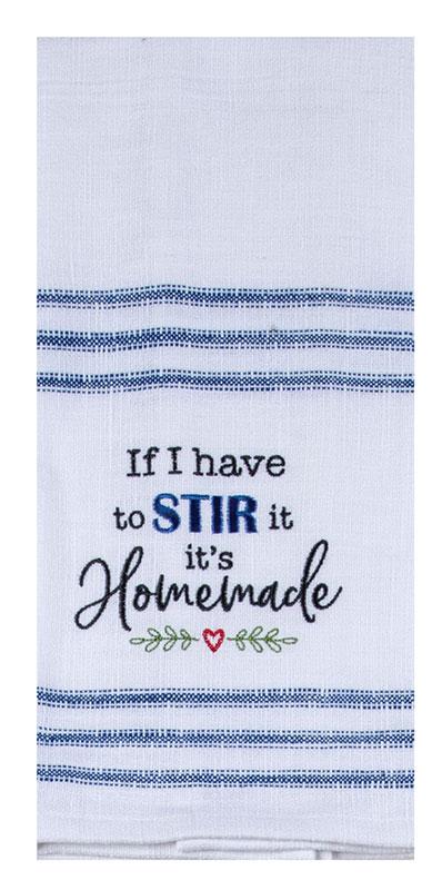 Embroidered Tea Towel - Homemade