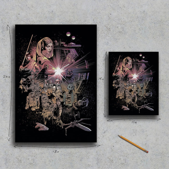 Episode IV – A New Hope Canvas Print - Heroes & Villains-Star Wars-Wall Decor