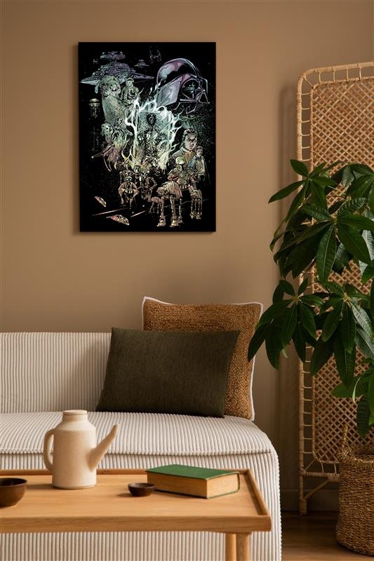 Episode V - The Empire Strikes Back Canvas Print - Heroes & Villains-Star Wars-Wall Decor
