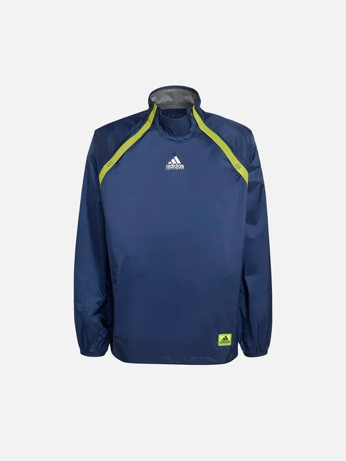 ADIDAS ORIGINALS Equipment Woven Half-Zip Jacket - Blue - Coats & Jackets CEKET