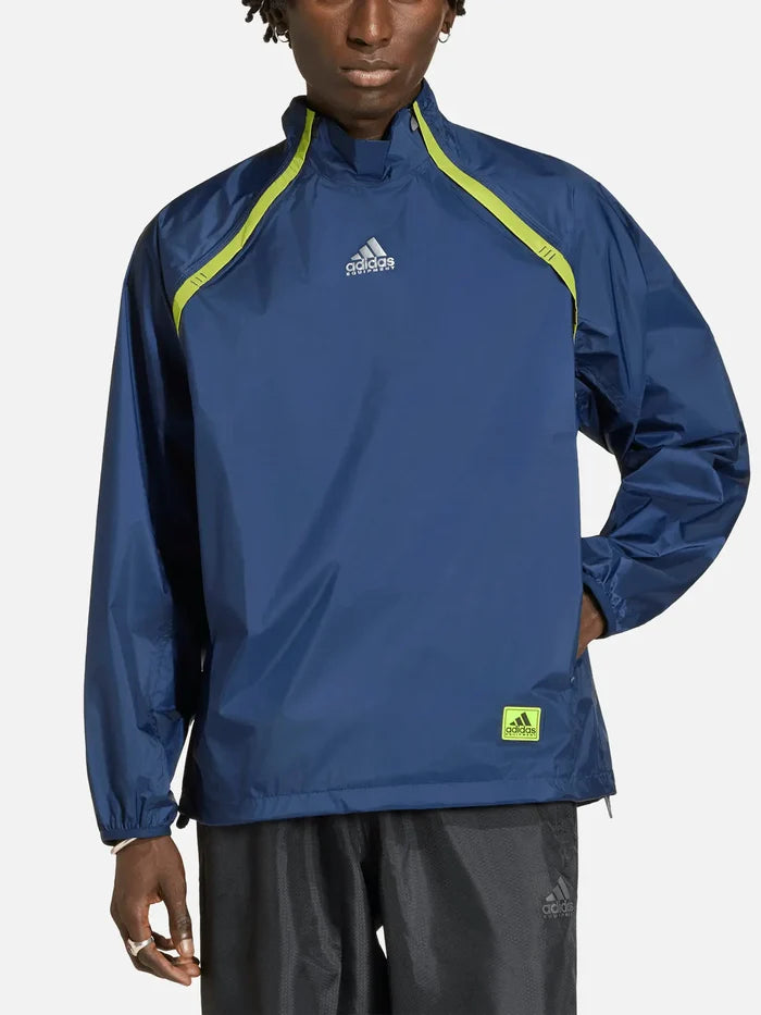 ADIDAS ORIGINALS Equipment Woven Half-Zip Jacket - Blue - Coats & Jackets CEKET