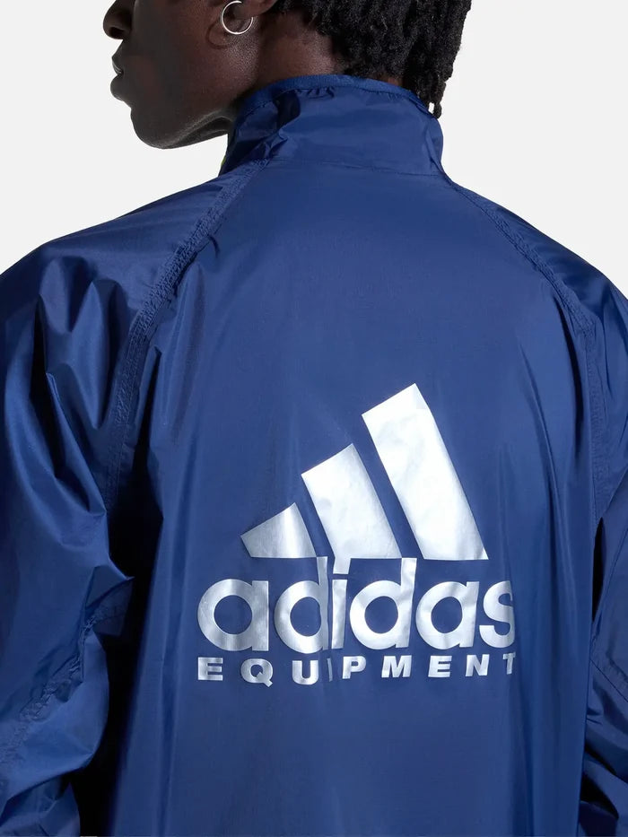 ADIDAS ORIGINALS Equipment Woven Half-Zip Jacket - Blue - Coats & Jackets CEKET
