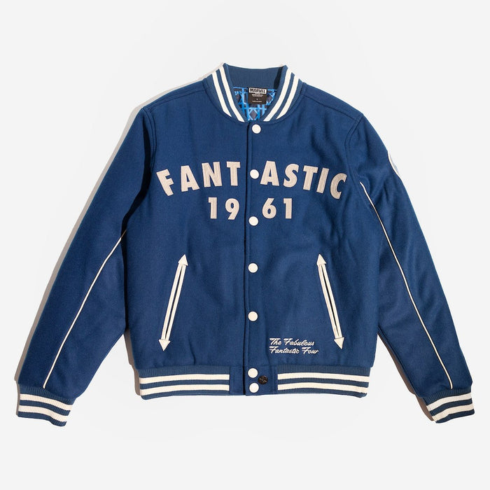 Fantastic Four Classic Varsity Jacket - Heroes & Villains-Marvel-Varsity Jacket