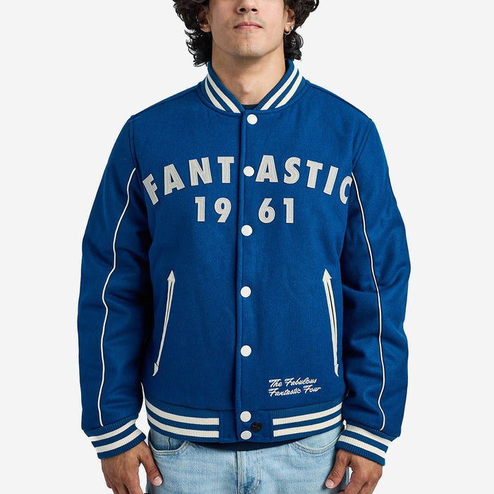 Fantastic Four Classic Varsity Jacket - Heroes & Villains-Marvel-Varsity Jacket