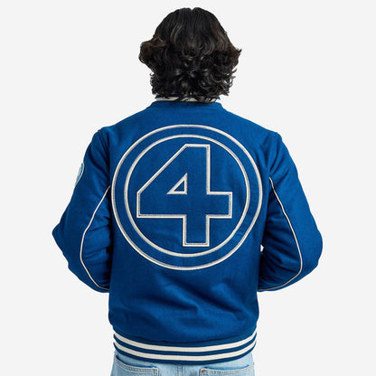 Fantastic Four Classic Varsity Jacket - Heroes & Villains-Marvel-Varsity Jacket