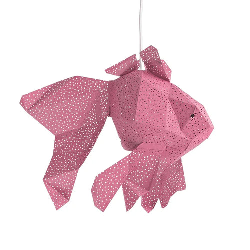 Fish Lantern Papercraft Kit Pink