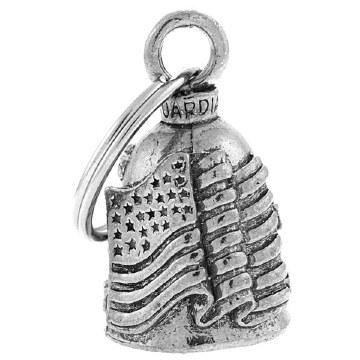 Flag Legend Guardian Bell: Description
Old Glory Guardian Bell -Protects bikers from evil road spirits and demons! A complete
