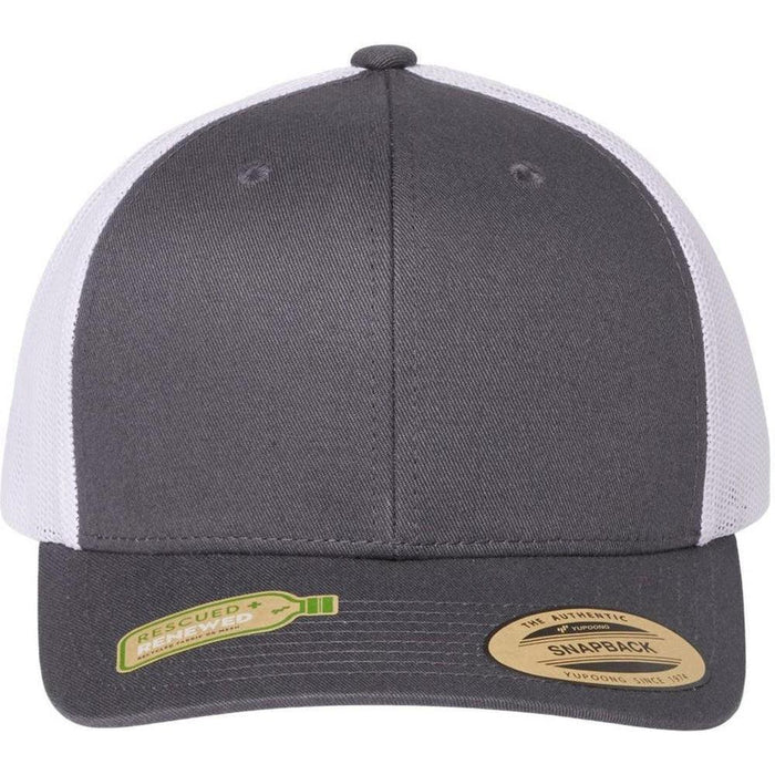 Flexfit Sustainable Retro Trucker Cap-Apparel-Flexfit-Charcoal/ White-Adjustable-Thread Logic