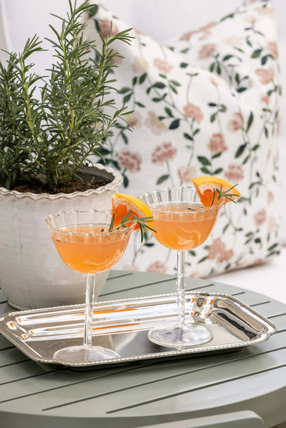 Fluted Coupe Glass