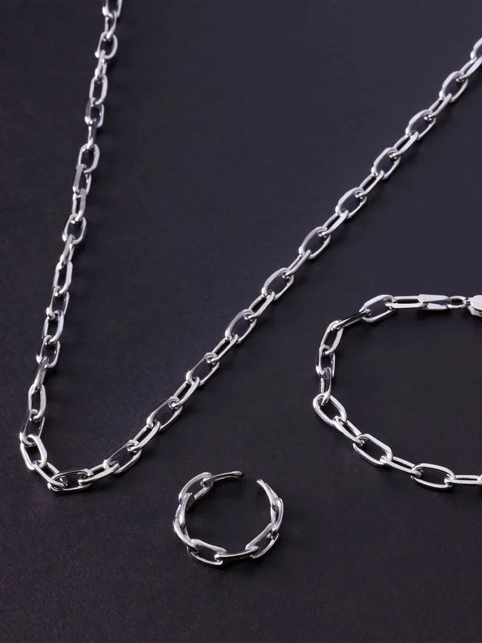 ATOLYEWOLF Forsa Chain Necklace in Silver - Necklaces KOLYE
