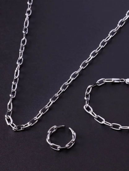 ATOLYEWOLF Forsa Chain Necklace in Silver - Necklaces KOLYE