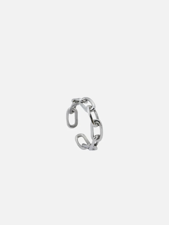 ATOLYEWOLF Forsa Chain Ring in Silver - Necklaces YÜZÜK