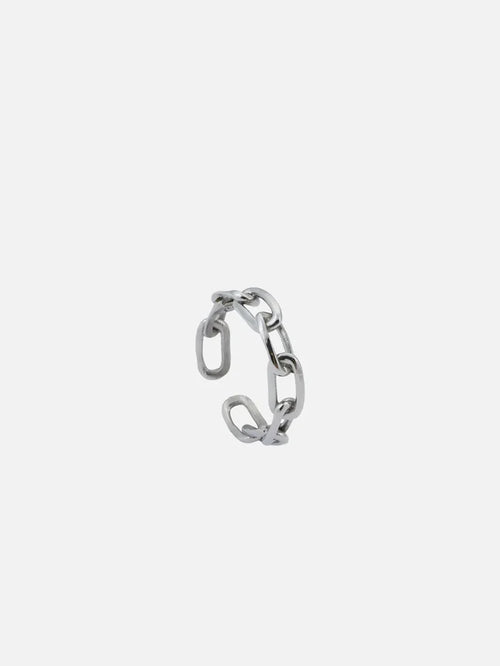 ATOLYEWOLF Forsa Chain Ring in Silver - Necklaces YÜZÜK