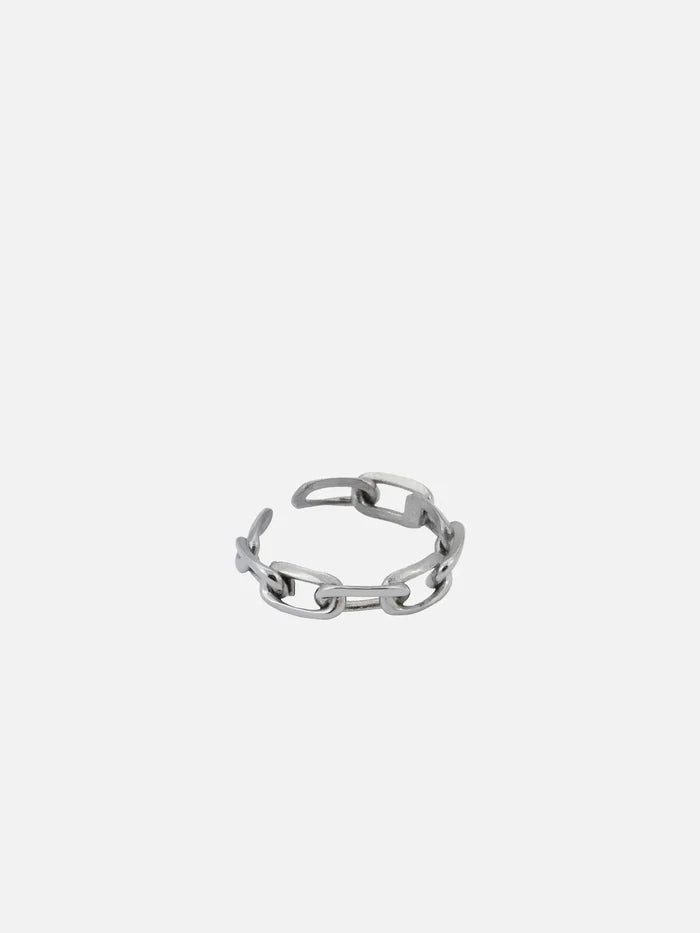 ATOLYEWOLF Forsa Chain Ring in Silver - Necklaces YÜZÜK