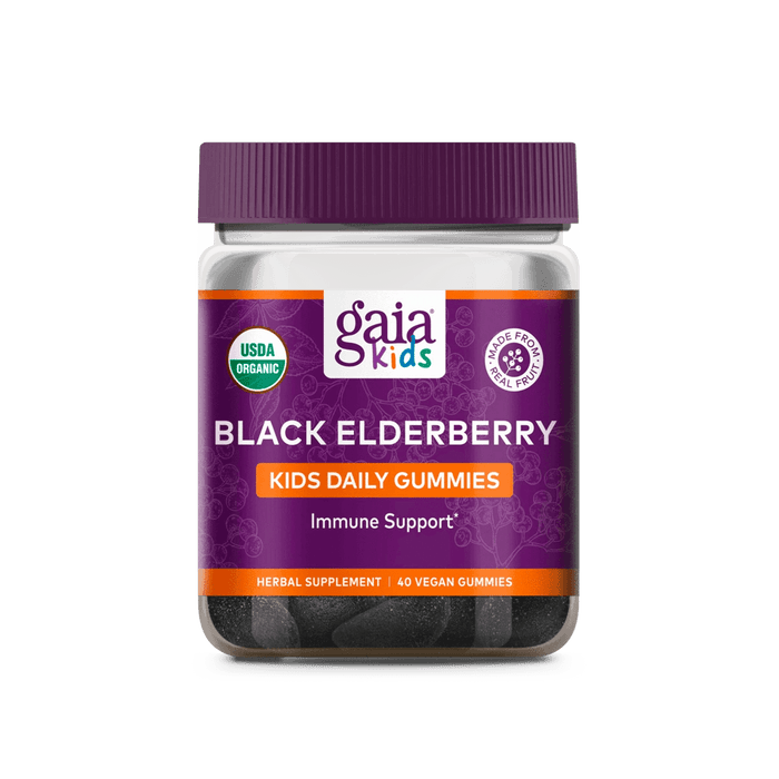 Gaia Herbs Black Elderberry Kids Daily Gummies 1